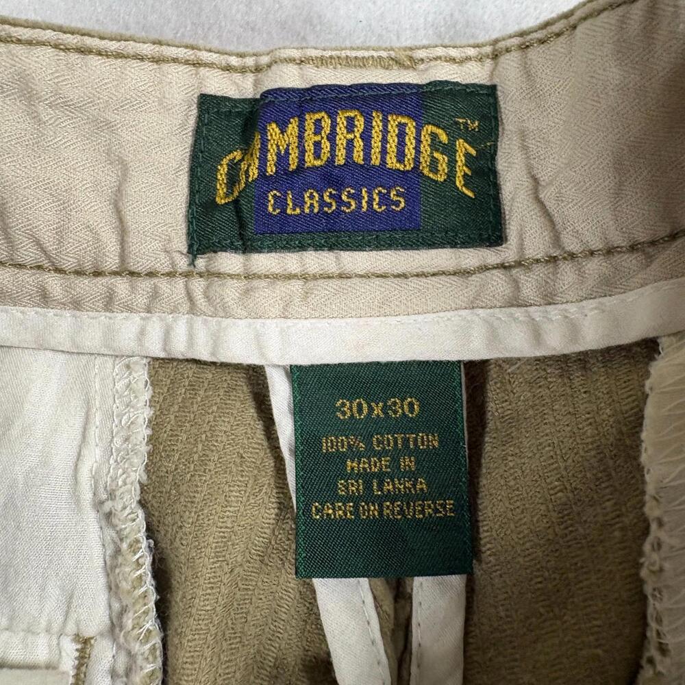 Cambridge Classics Corduroy Pants Mens 30x30 Brown Tan Pleated Straight Vintage - Picture 2 of 8